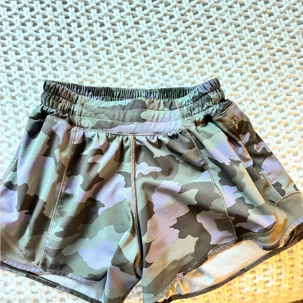 camo lululemon shorts